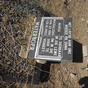 WATERBOER Maria Magdalena 1901-2003