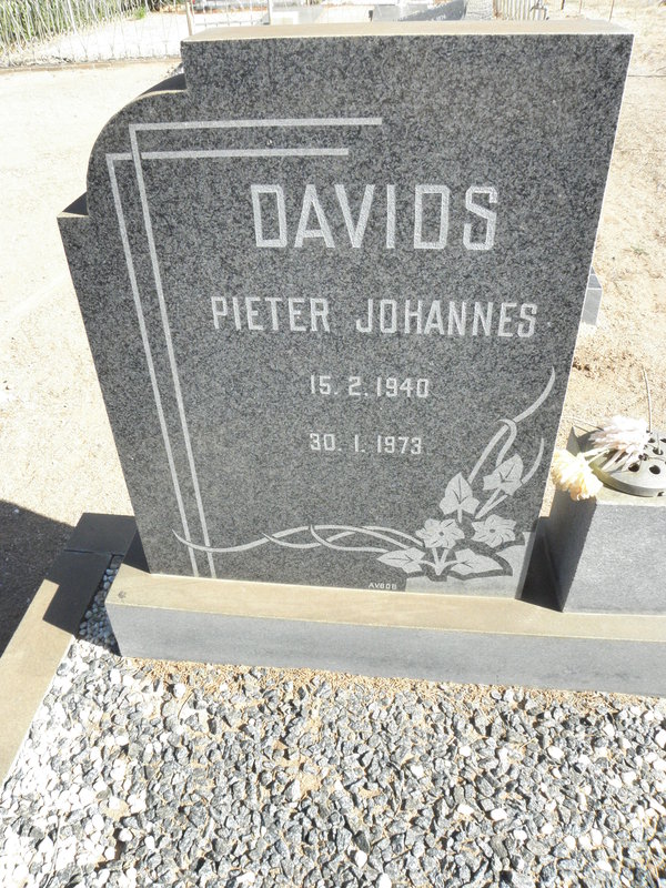 DAVIDS Pieter Johannes 1940-1973