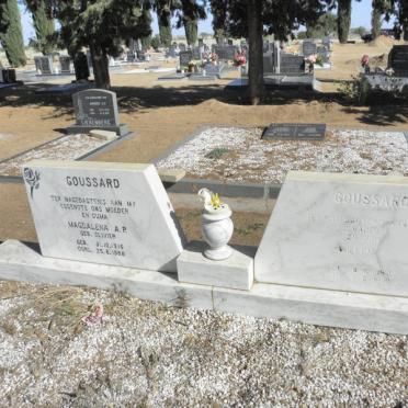 GOUSSARD Willem F. 1913-1990 &amp; Magdalena A.P. OLIVIER 1916-1988