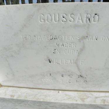 GOUSSARD Willem F. 1913-1990