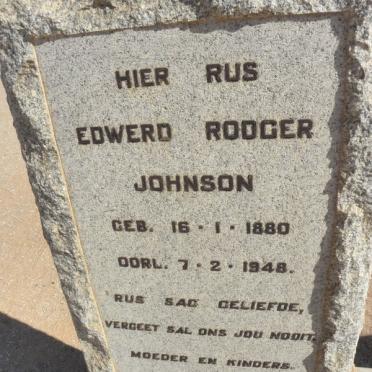 JOHNSON Edwerd Rodger 1880-1948
