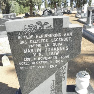 LOUW Martin Johannes V.N. 1895-1984