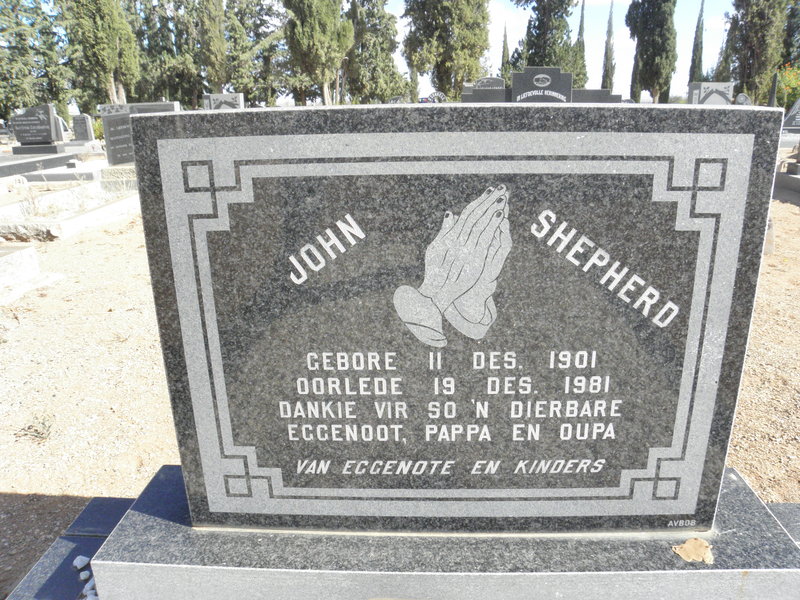 SHEPHERD John 1901-1981