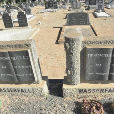 WASSERFALL Pieter C.C. 1878-1957 &amp; Margaretha J. 1880-1957 