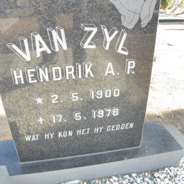 ZYL Hendrik A.P., van 1900-1978