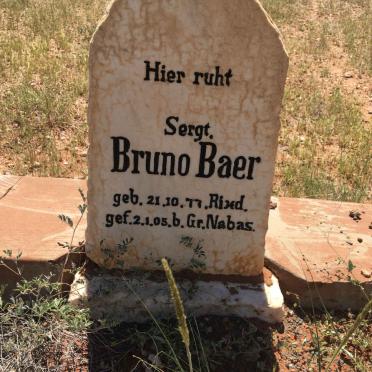 BAER Bruno 1877-1905