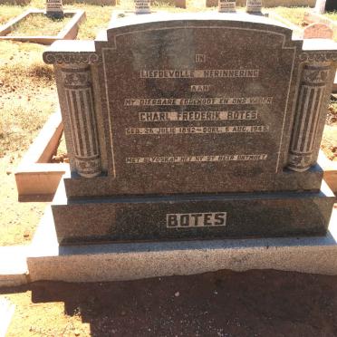 BOTES Charl Frederik 1892-1945