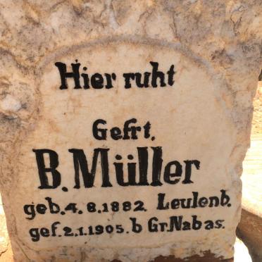 MÜLLER B. 1882-1905