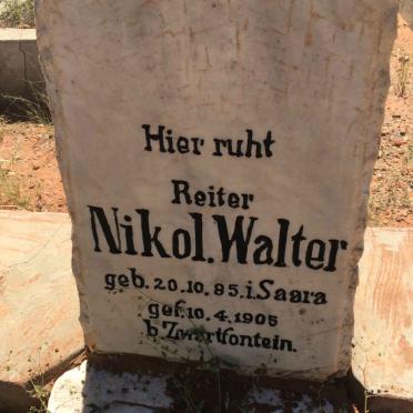 WALTER Nikol. 1885-1905