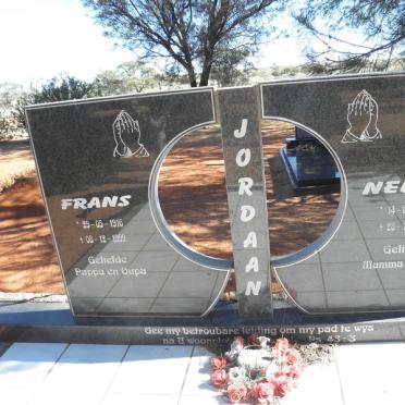 JORDAAN Frans 1916-1999 &amp; Nellie 1923-1996