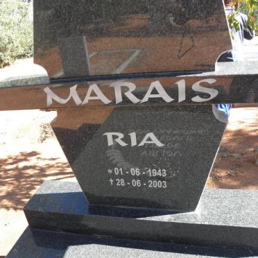 MARAIS Ria 1943-2003