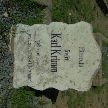 KRIMM Karl 1880-1904