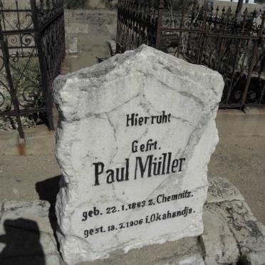 MÜLLER Paul 1883-1906