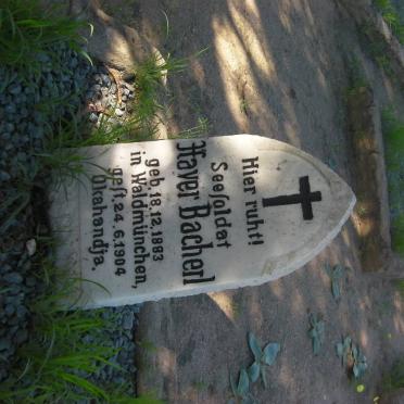 BACHERL Xaver 1883-1904