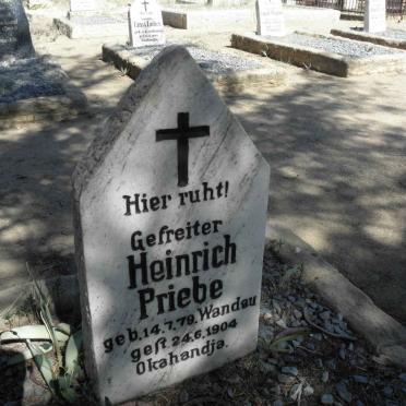 PRIEBE Heinrich 1879-1904