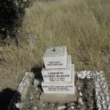 BLACKIE Lodewyk Petrus 1931-1941