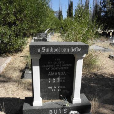 BUYS Amanda 1907-1991