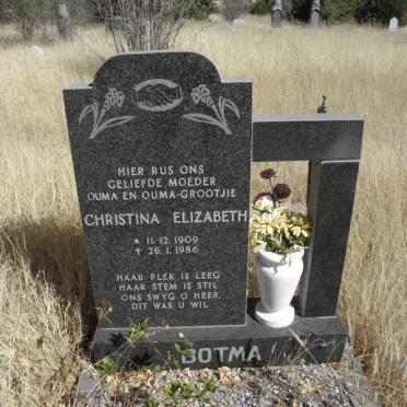 BOTMA Christina Elizabeth 1909-1986
