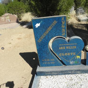 CLOETE Arie Willem 1928-1997