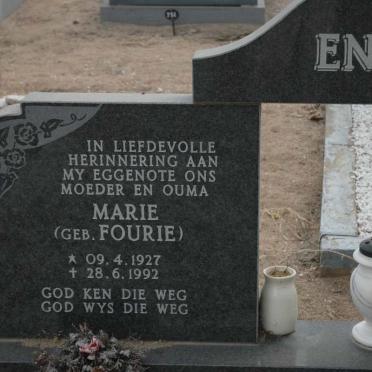 ENSLIN Marie nee FOURIE 1927-1992