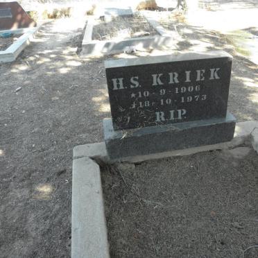 KRIEK H.S. 1906-1973