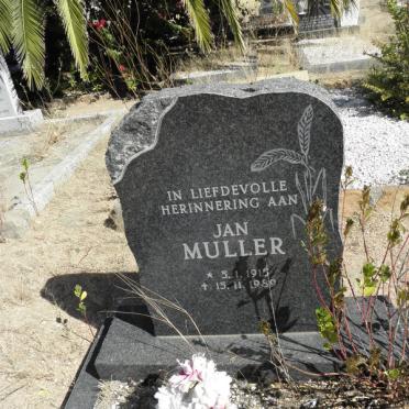 MULLER Jan 1915-1989