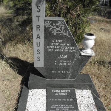 STRAUSS Jan 1922-1993 &amp; Soekie 1929-1911
