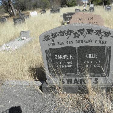 SWARTS Jannie H. 1907-1977 &amp; Cielie 1917-1993