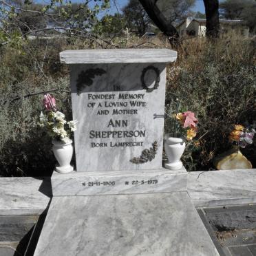 SHEPPERSON Ann nee LAMPRECHT 1905-1979