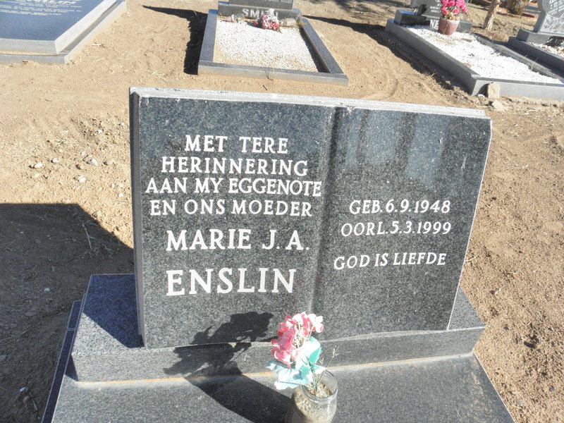 ENSLIN Marie J.A. 1948-1999