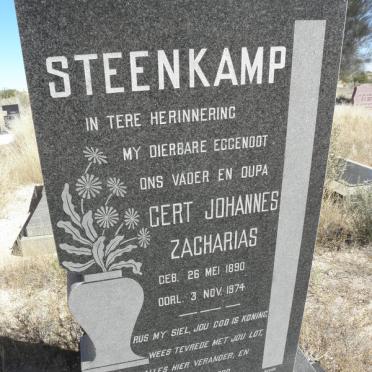 STEENKAMP Gert Johannes Zacharias 1890-1974