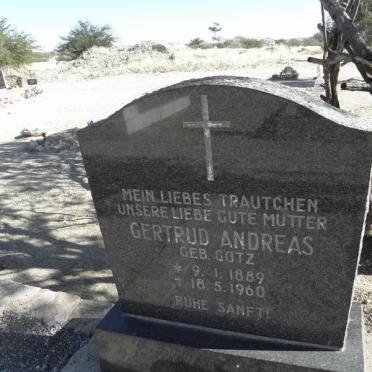 ANDREAS Gertrud nee GOTZ 1889-1960