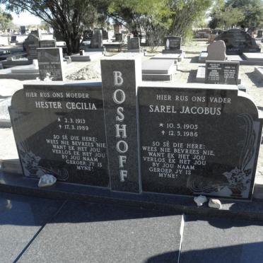 BOSHOFF Sarel Jacobus 1905-1986 &amp; Hester Cecilia 1913-1989