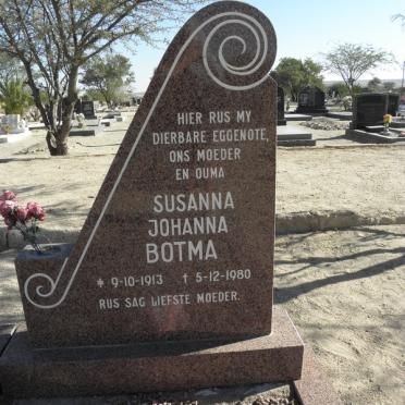 BOTMA Susanna Johanna 1913-1980