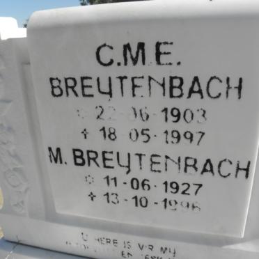 BREYTENBACH Johannes Jacob 1892-1956 :: BREYTENBACH C.M.E. 1903-1997 :: BREYTENBACH M. 1927-1996