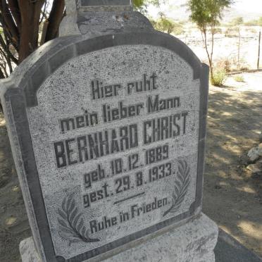 CHRIST Bernhard 1889-1933