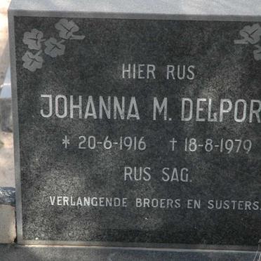 DELPORT Johanna M. 1916-1979
