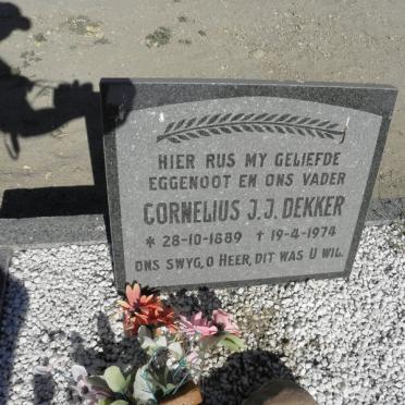 DEKKER Cornelius J.J. 1889-1974