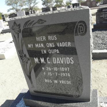 DAVIDS M.M.C. 1897-1974