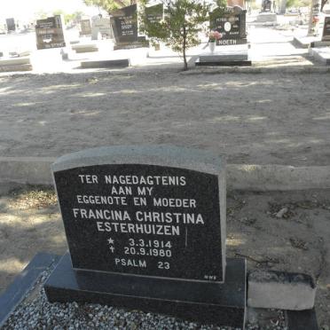 ESTERHUIZEN Francina Christina 1914-1980