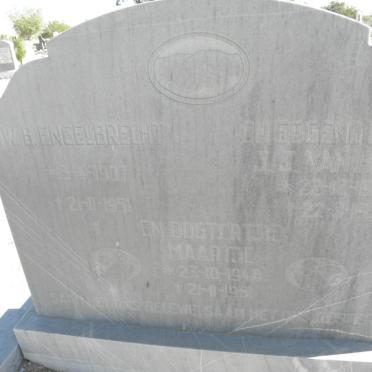 ENGELBRECHT W.B. 1907-1951 &amp; J.J. VAN HULST 1907-1951 :: ENGELBRECHT Maartje 194?-1951