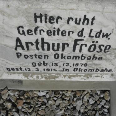 FROSE Arthur 1878-1915