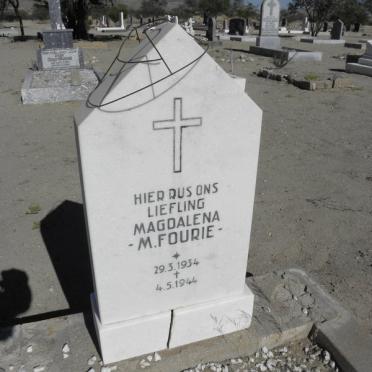 FOURIE Magdalena M. 1934-1944