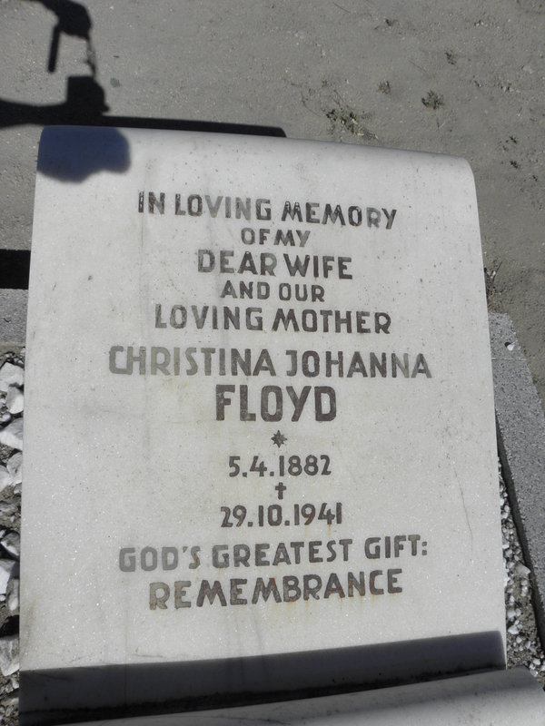 FLOYD Christina Johanna 1882-1941