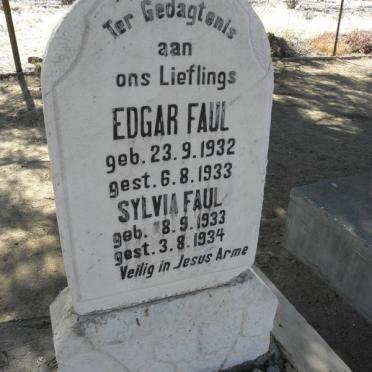 FAUL Edgar 1932-1933 :: FAUL Sylvia 1933-1934