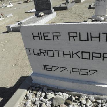 GROTHKOPF J. 1877-1957