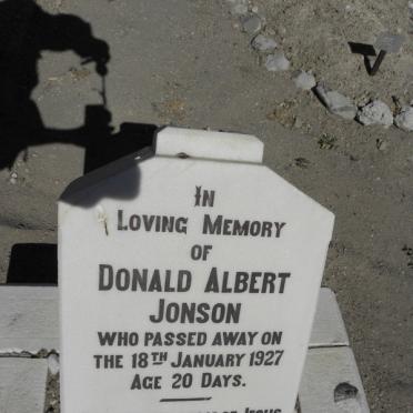 JONSON Donald Albert -1927