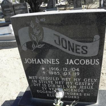 JONES Johannes Jacobus 1916-1985