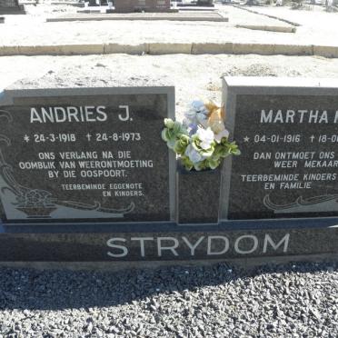STRYDOM Andries J. 1918-1973 &amp; Martha M. 1916-1997