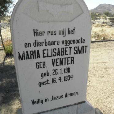 SMIT Maria Elisabet nee VENTER 1911-1934